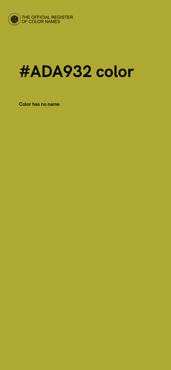 #ADA932 color image