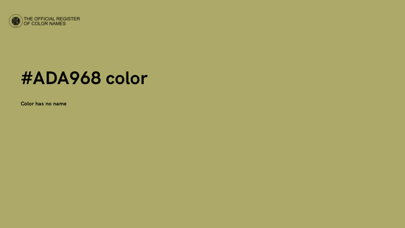 #ADA968 color image