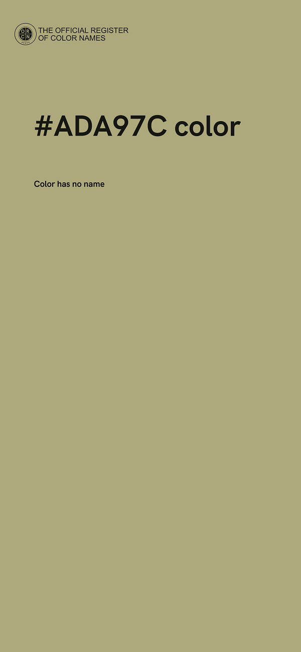 #ADA97C color image