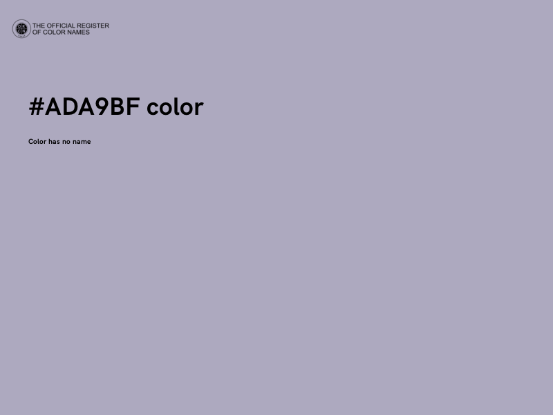 #ADA9BF color image