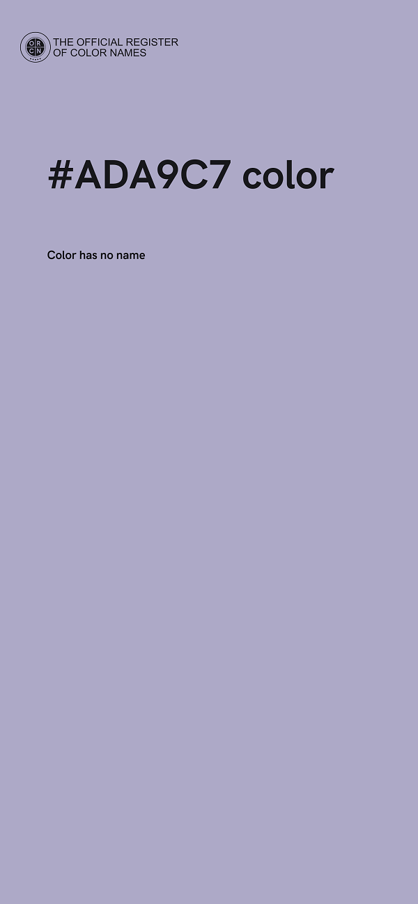 #ADA9C7 color image