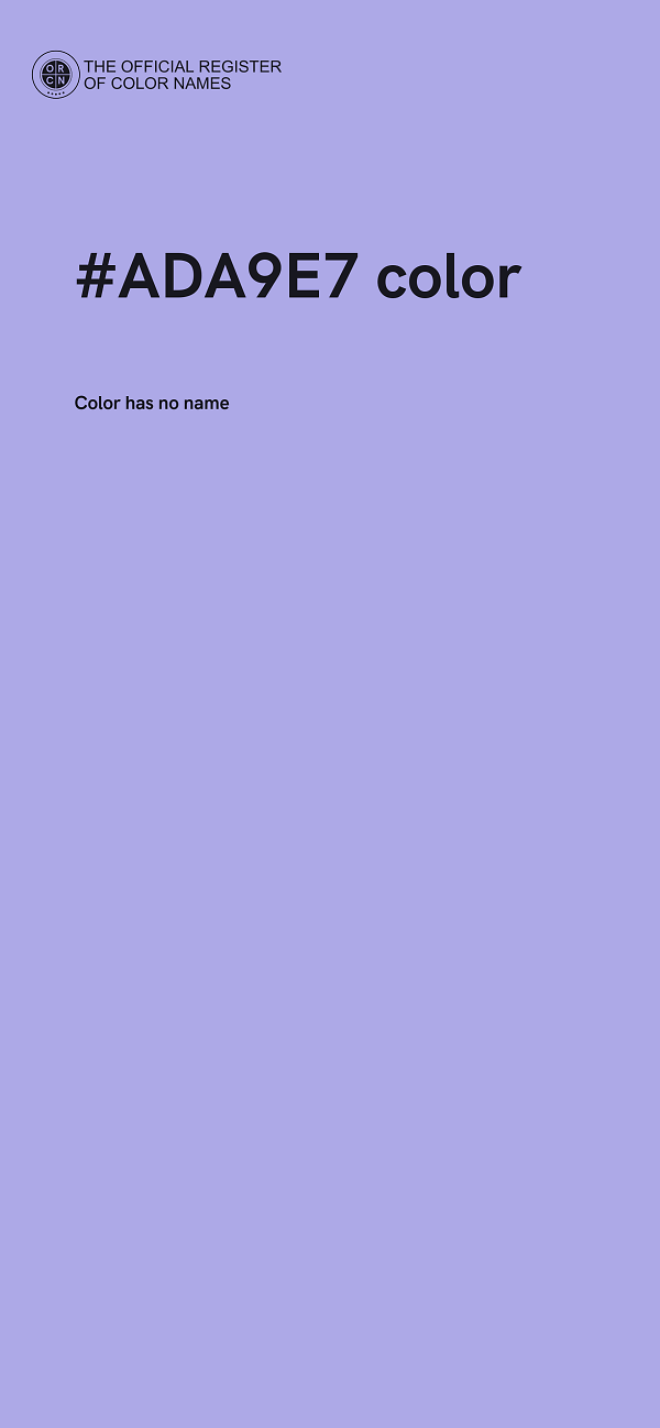 #ADA9E7 color image