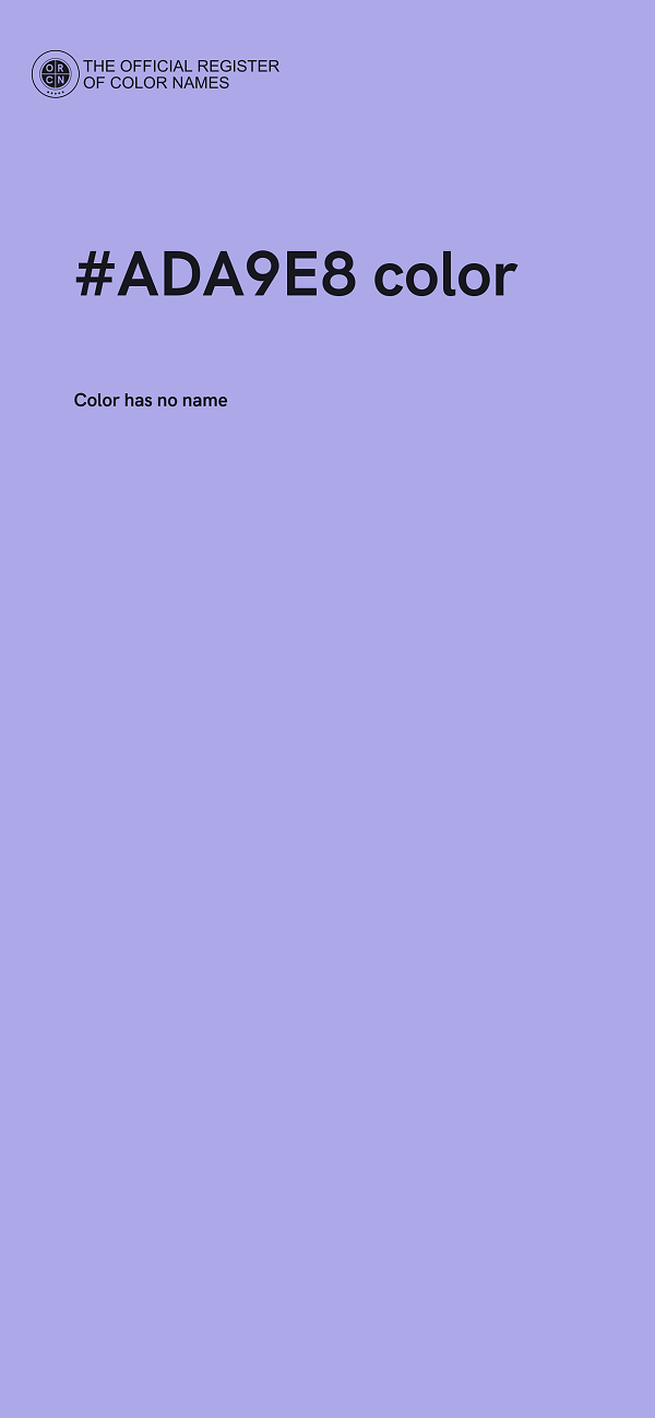 #ADA9E8 color image