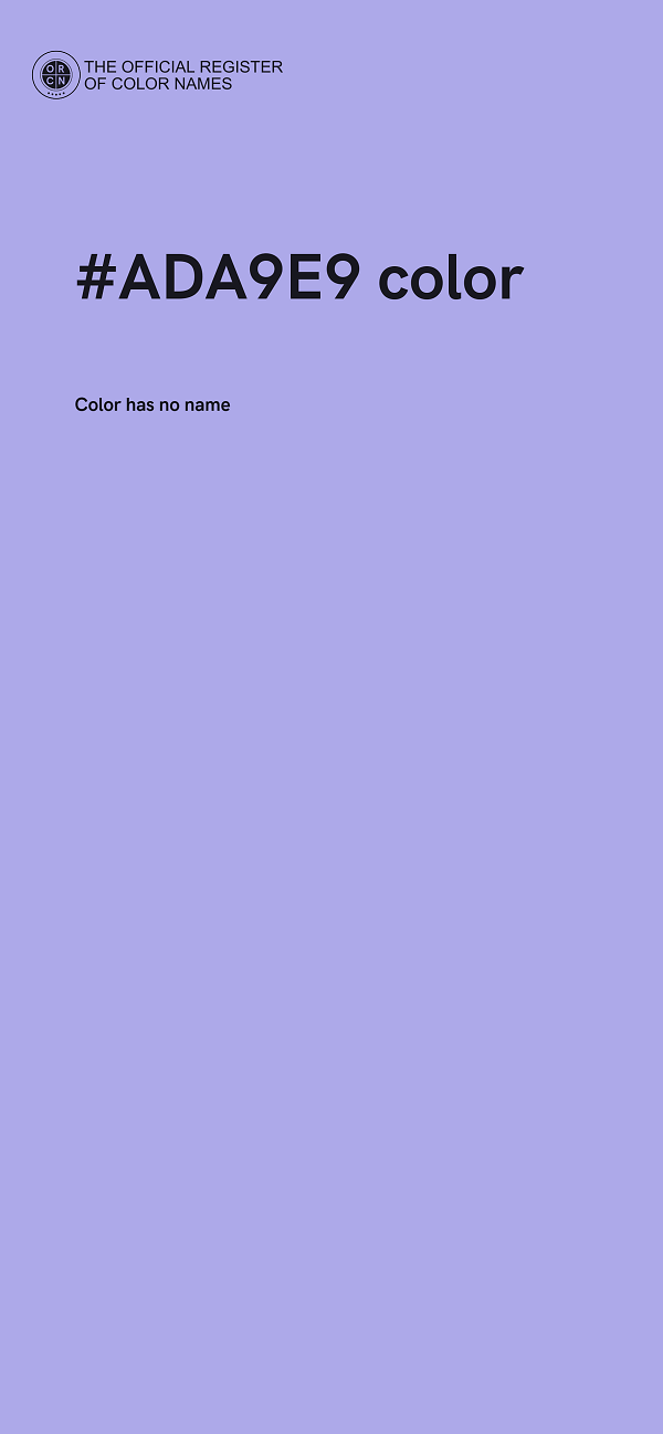 #ADA9E9 color image
