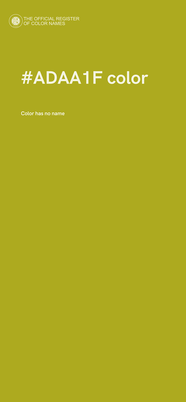 #ADAA1F color image