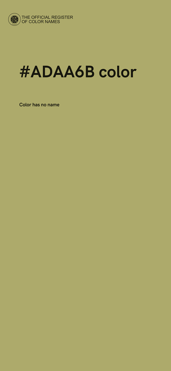 #ADAA6B color image