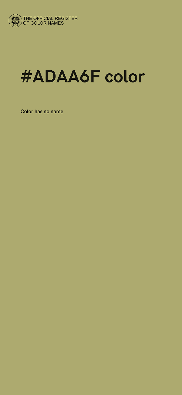 #ADAA6F color image