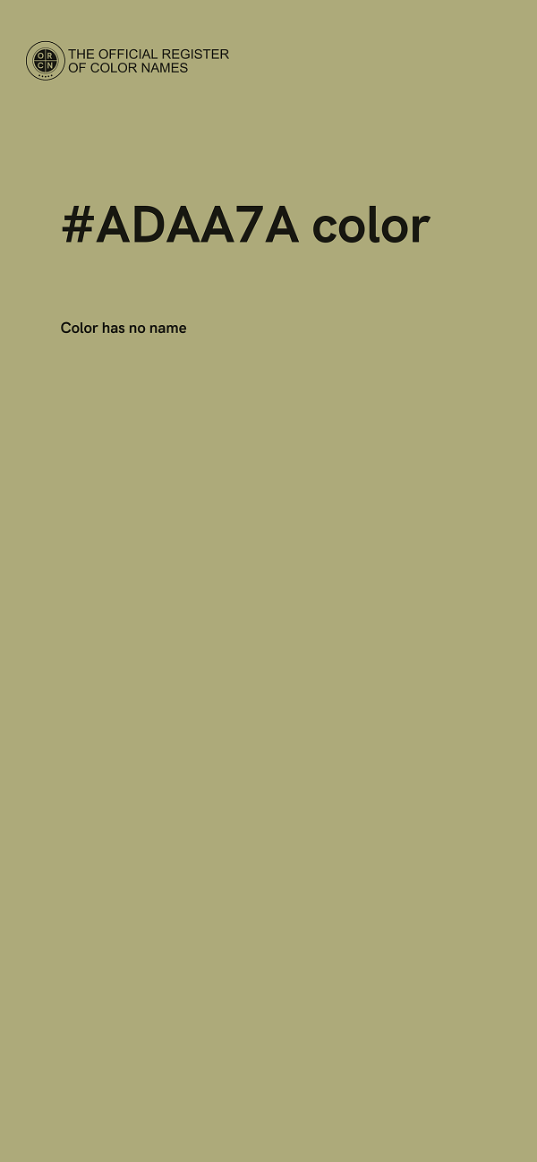 #ADAA7A color image