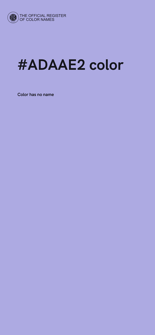 #ADAAE2 color image