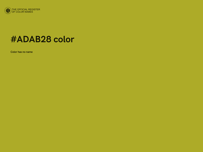 #ADAB28 color image