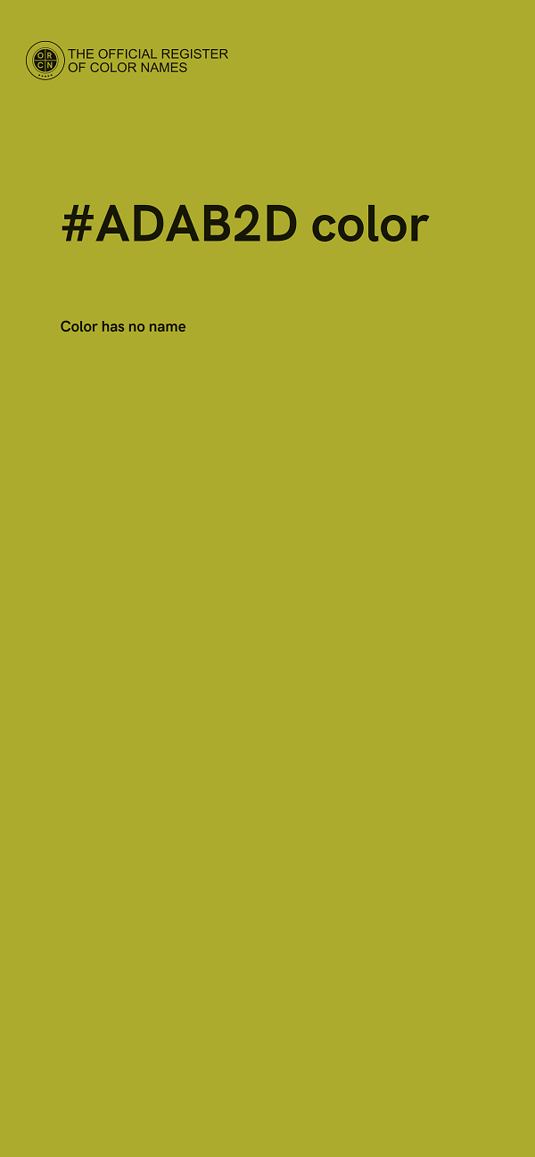 #ADAB2D color image