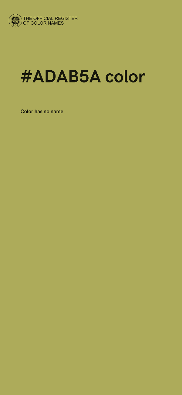 #ADAB5A color image