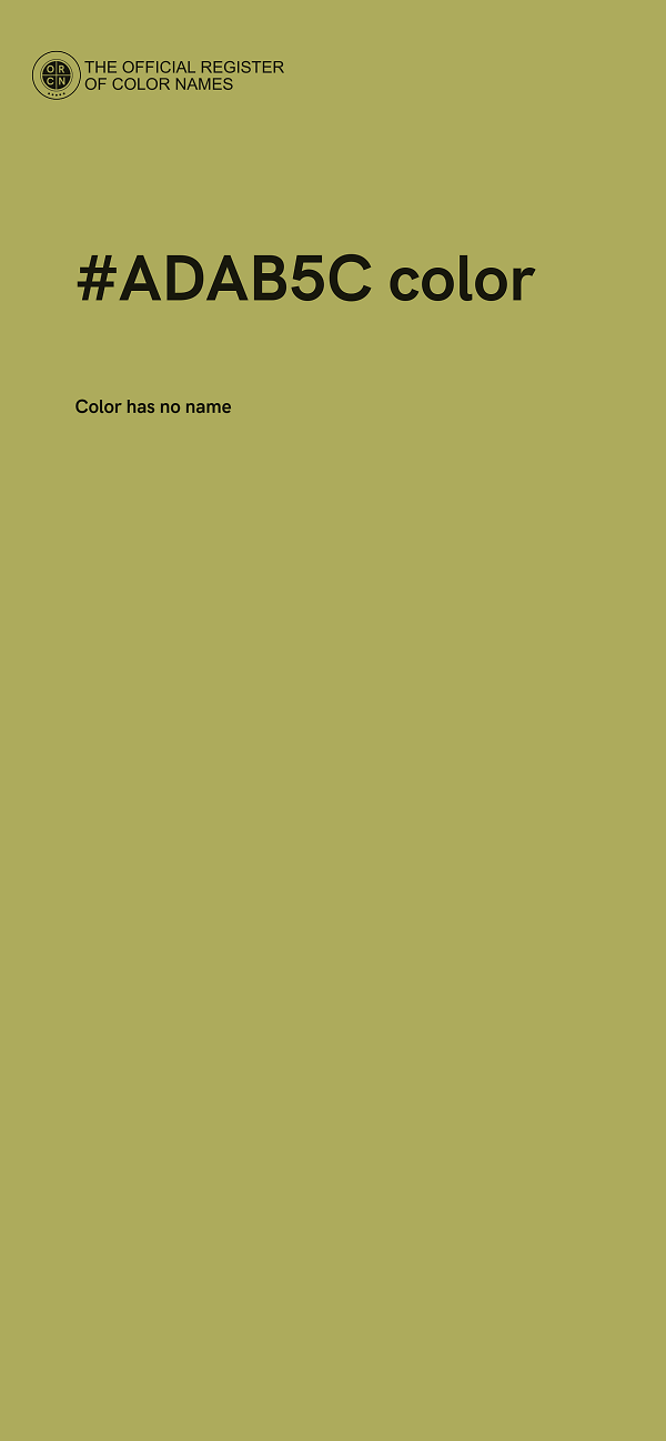 #ADAB5C color image