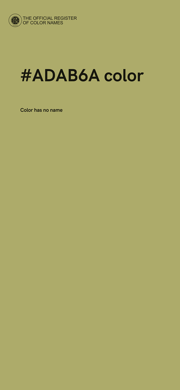 #ADAB6A color image