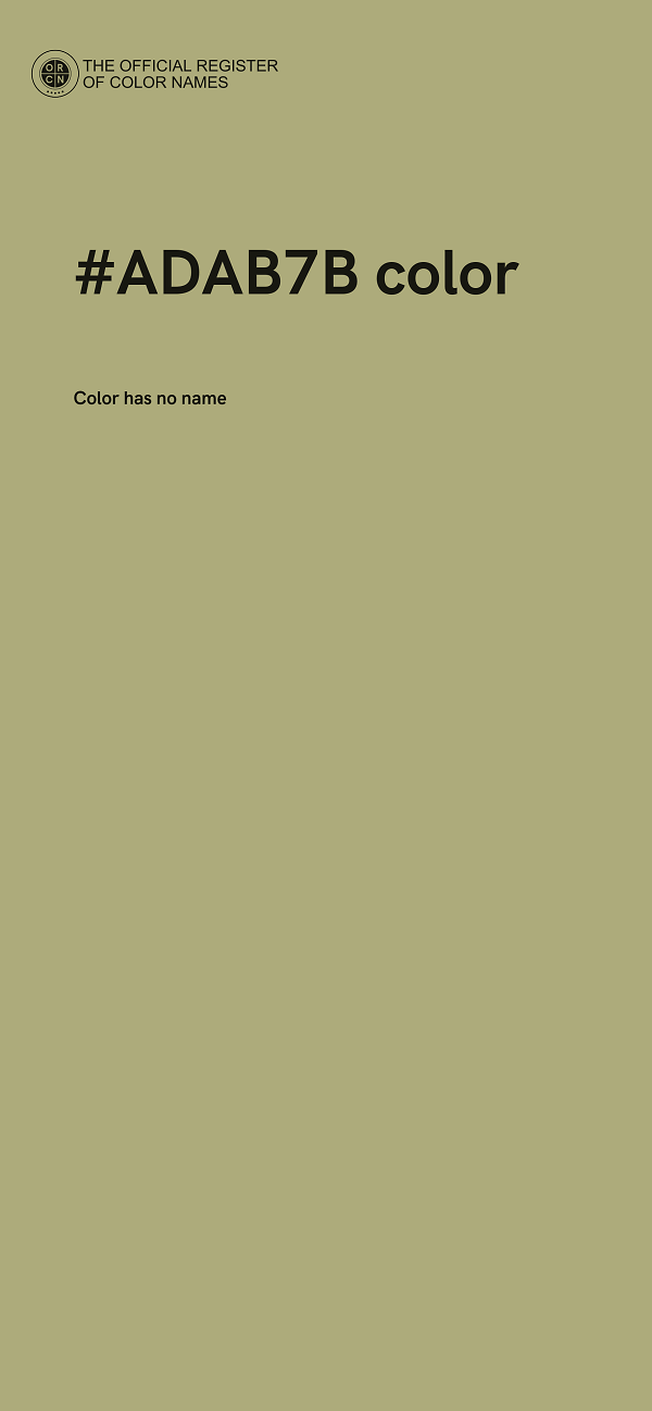 #ADAB7B color image