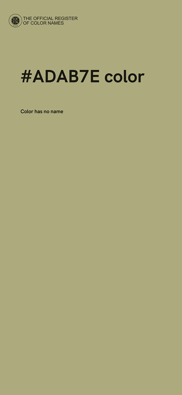 #ADAB7E color image