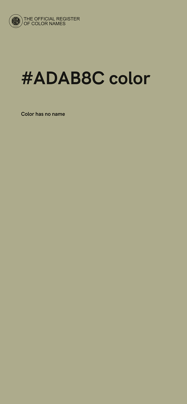 #ADAB8C color image