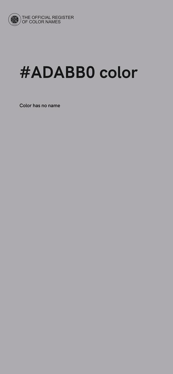 #ADABB0 color image