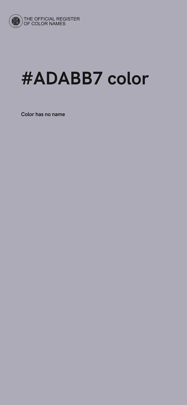 #ADABB7 color image