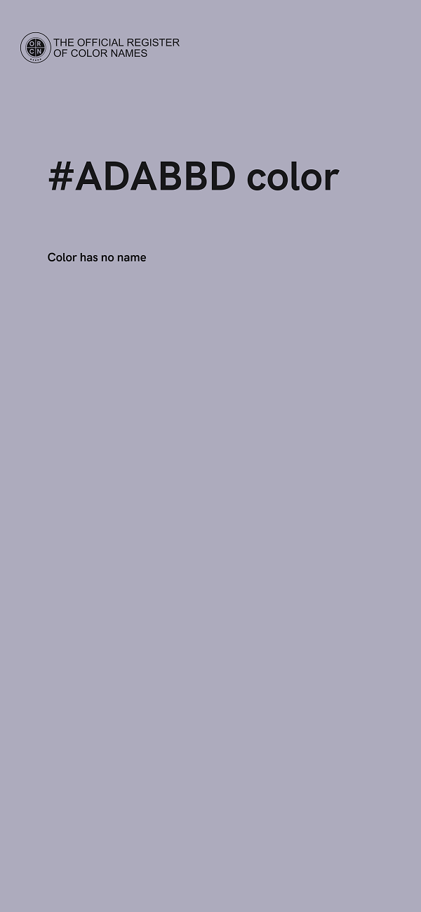 #ADABBD color image
