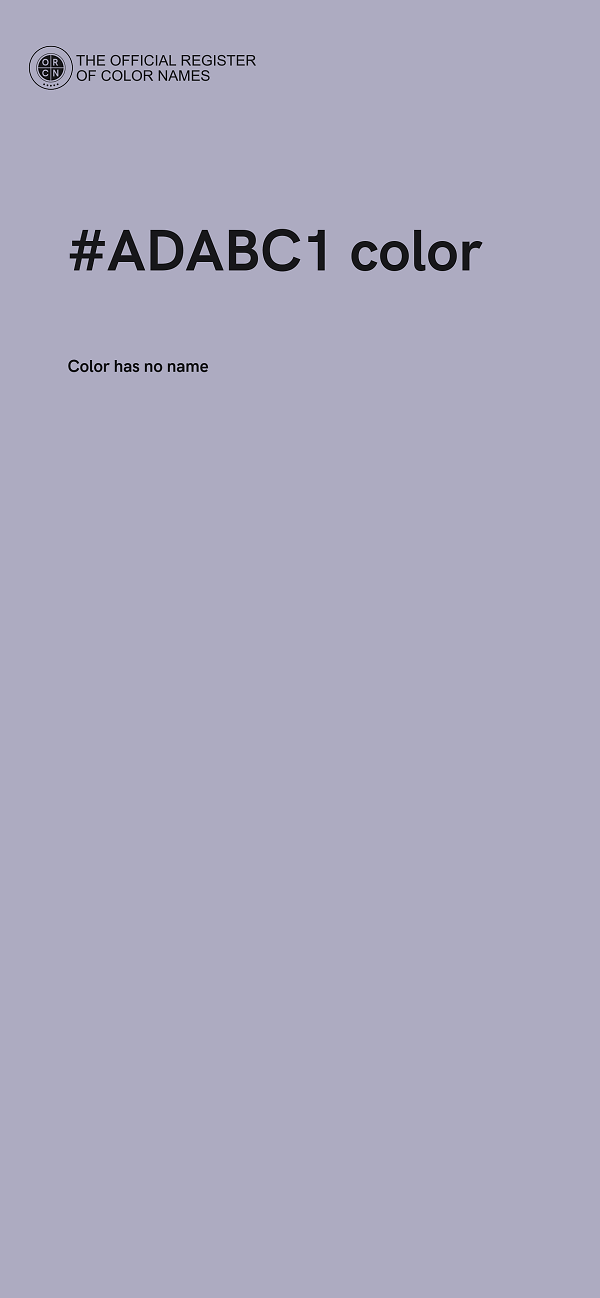 #ADABC1 color image