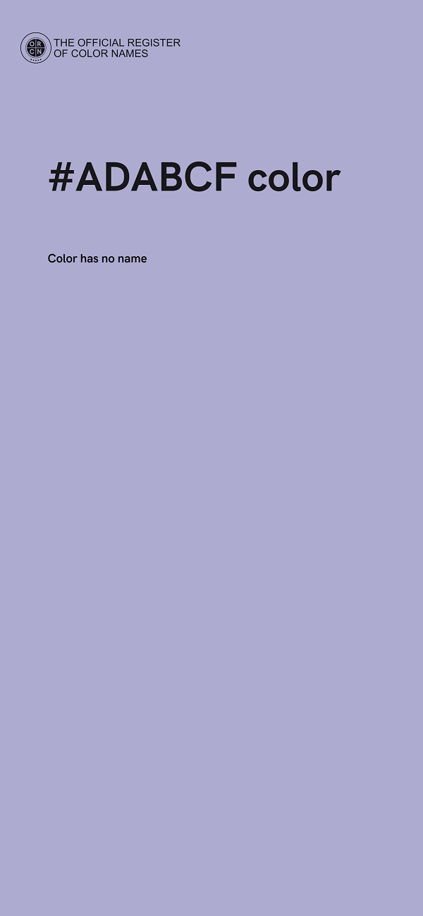 #ADABCF color image