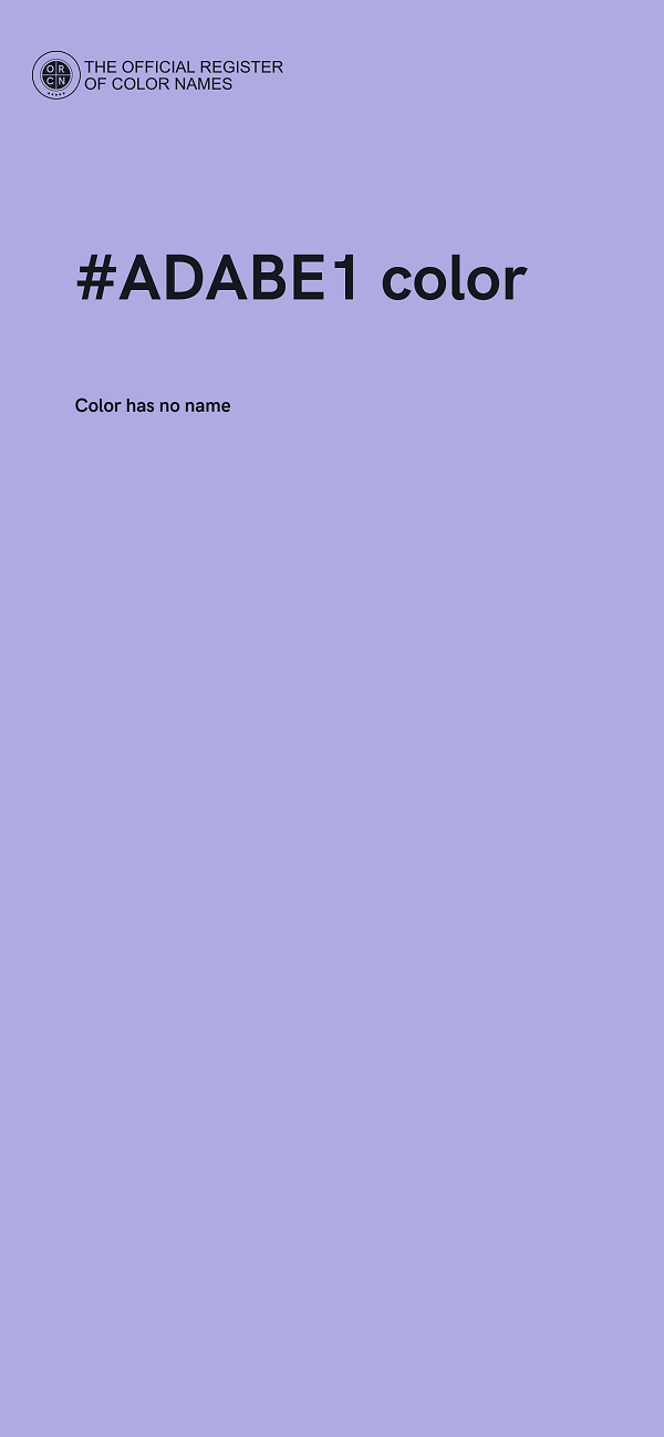 #ADABE1 color image