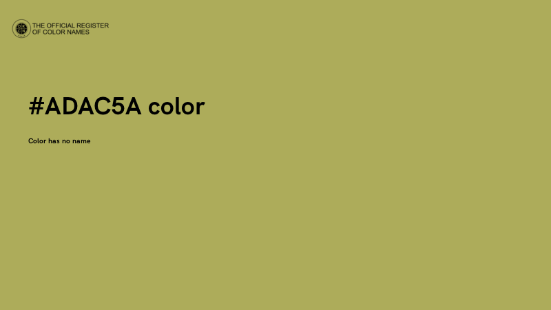 #ADAC5A color image