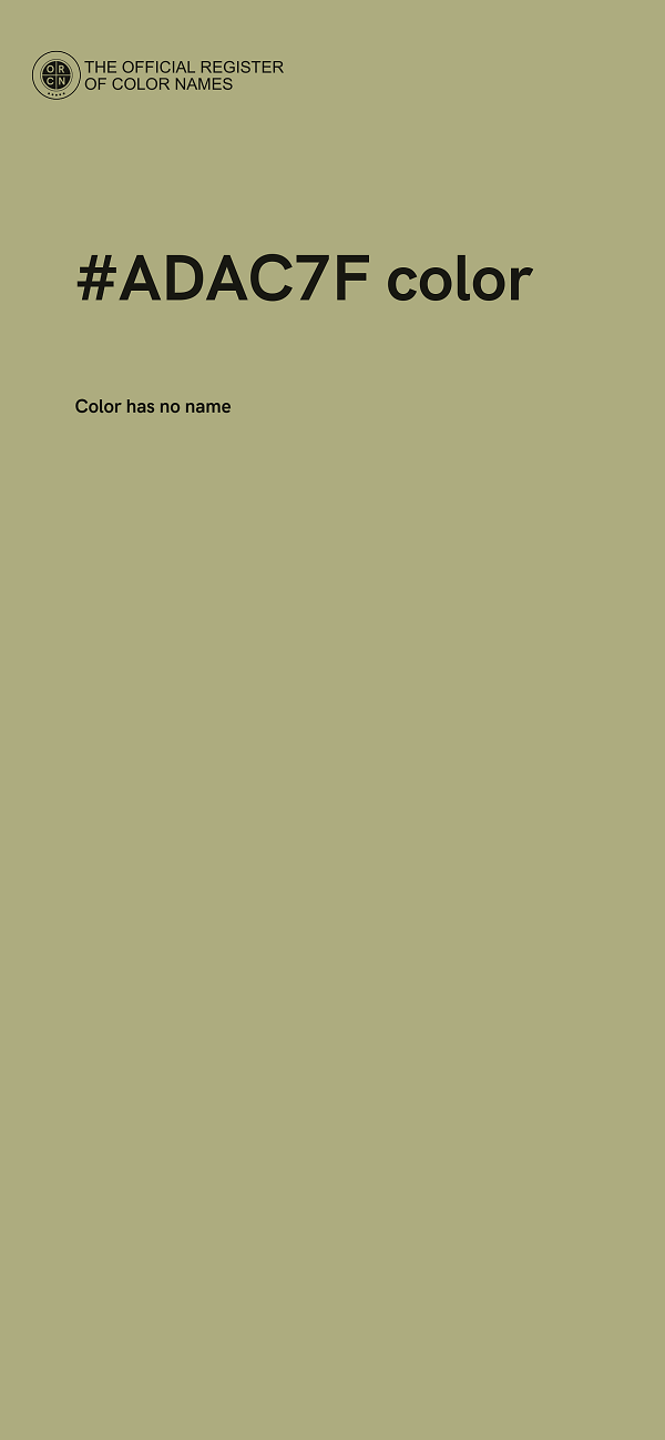 #ADAC7F color image