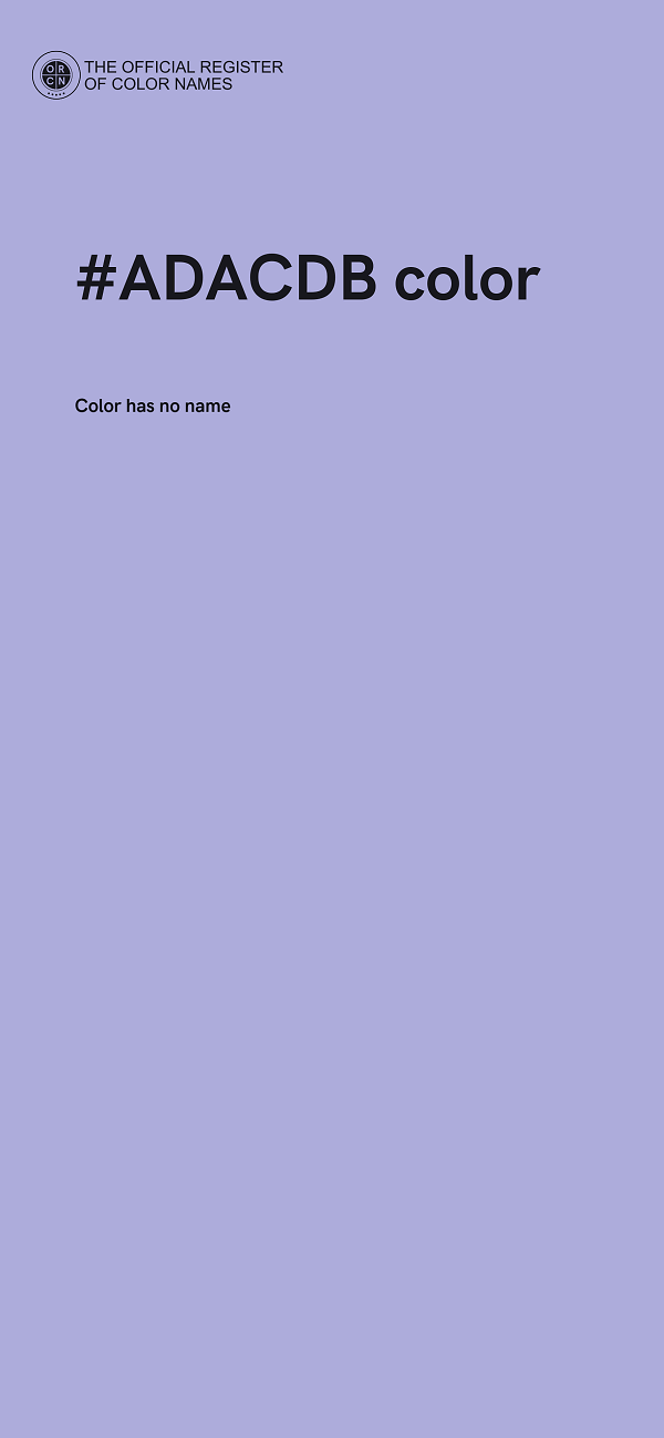 #ADACDB color image