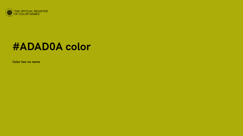 #ADAD0A color image