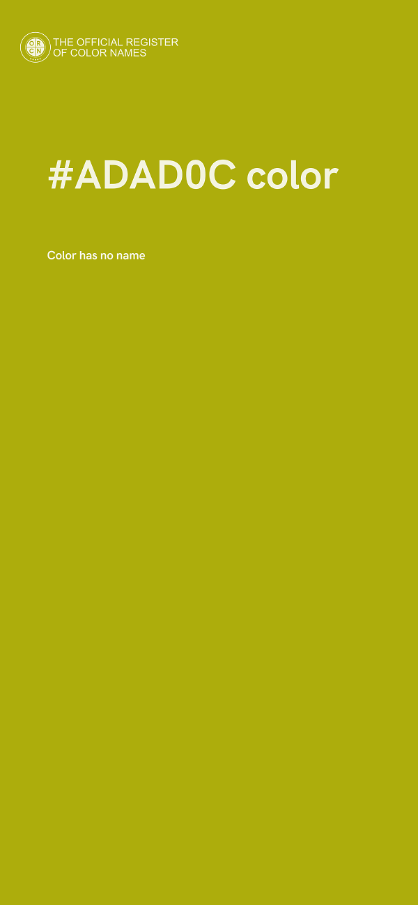 #ADAD0C color image