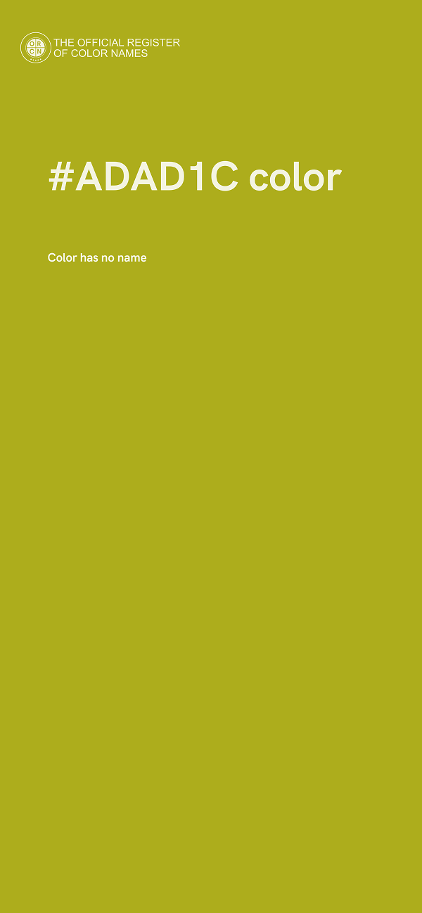 #ADAD1C color image