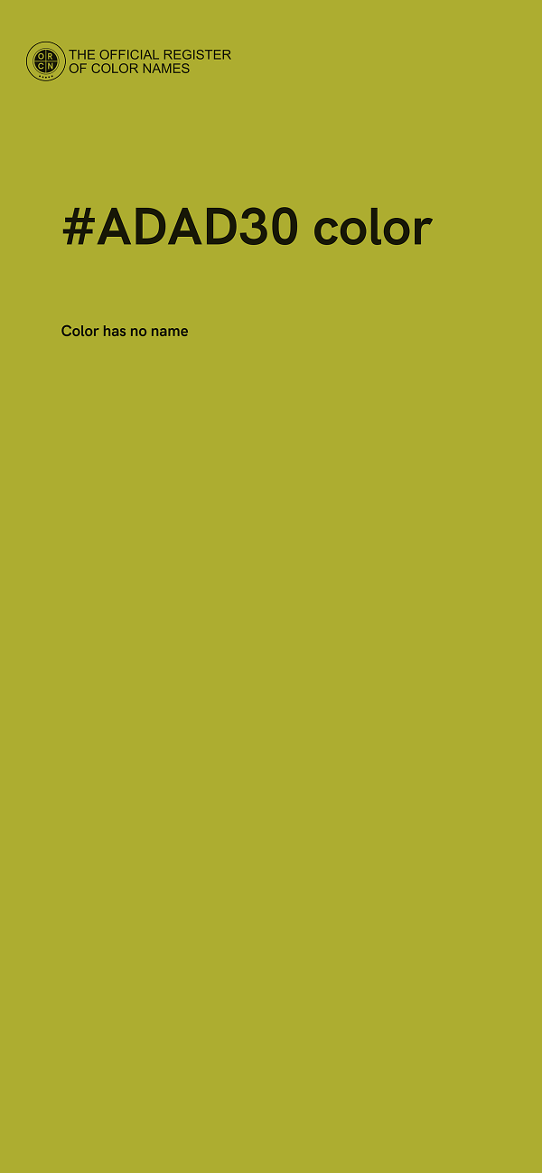 #ADAD30 color image