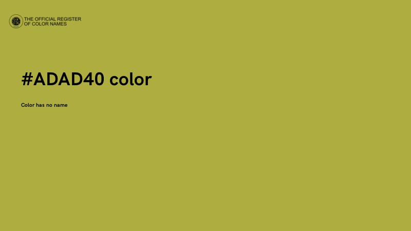 #ADAD40 color image