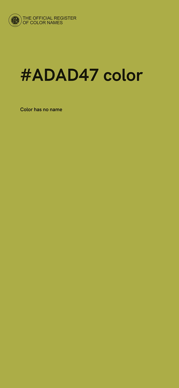 #ADAD47 color image