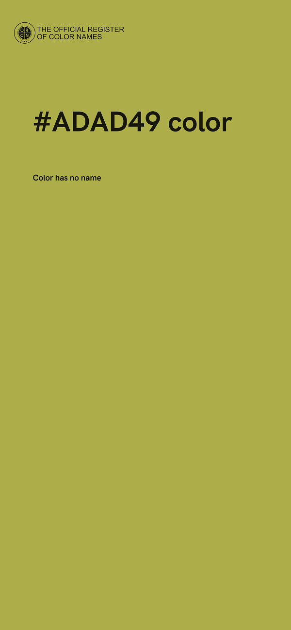 #ADAD49 color image