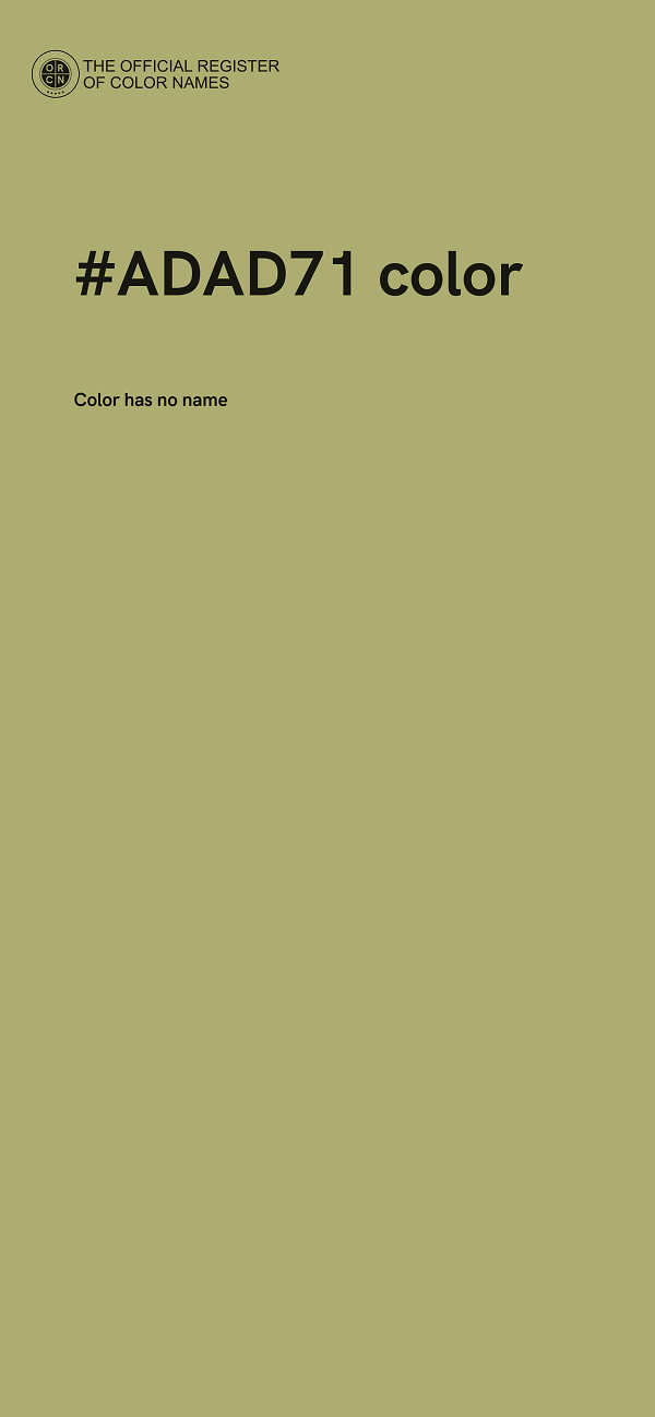 #ADAD71 color image