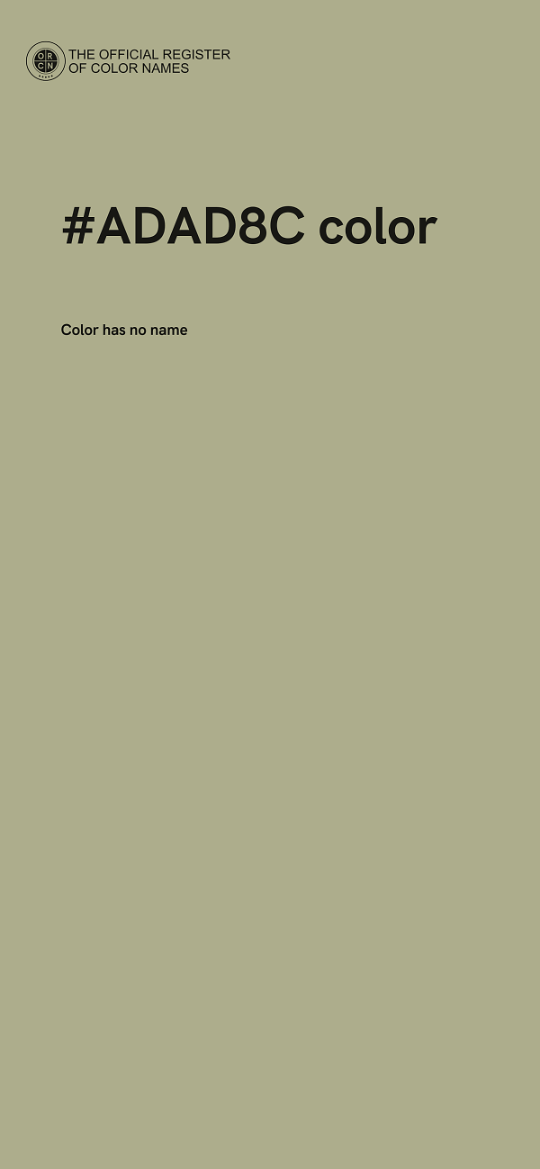 #ADAD8C color image