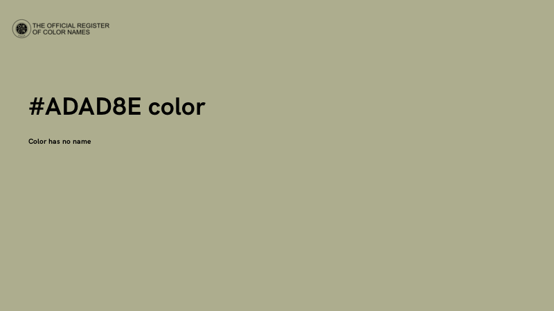 #ADAD8E color image