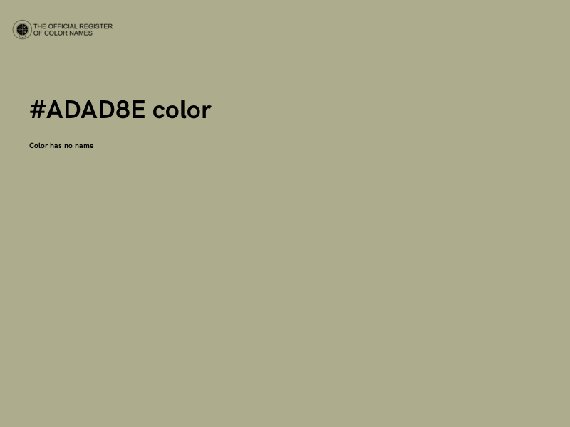 #ADAD8E color image