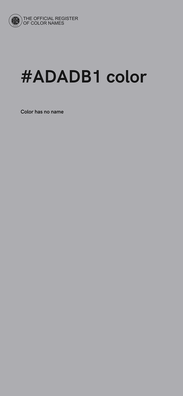 #ADADB1 color image