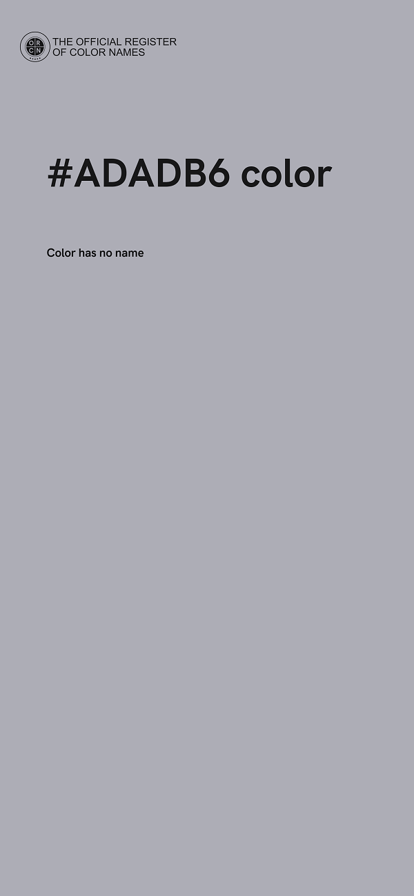 #ADADB6 color image