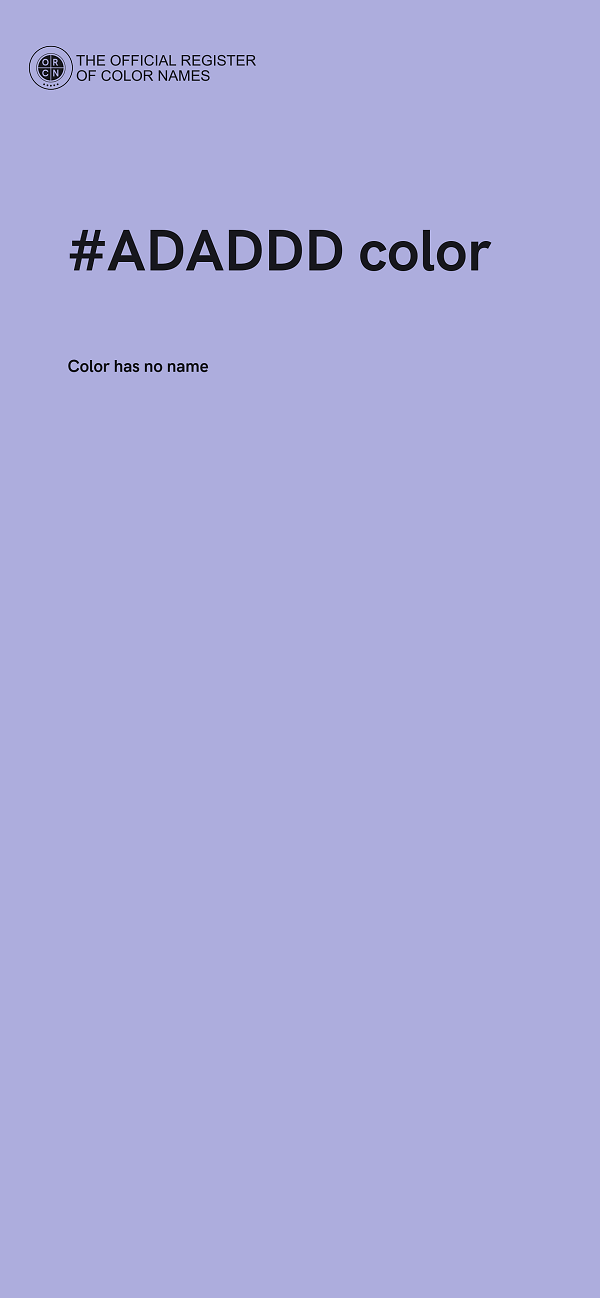 #ADADDD color image