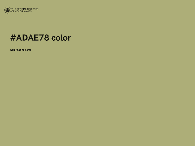 #ADAE78 color image