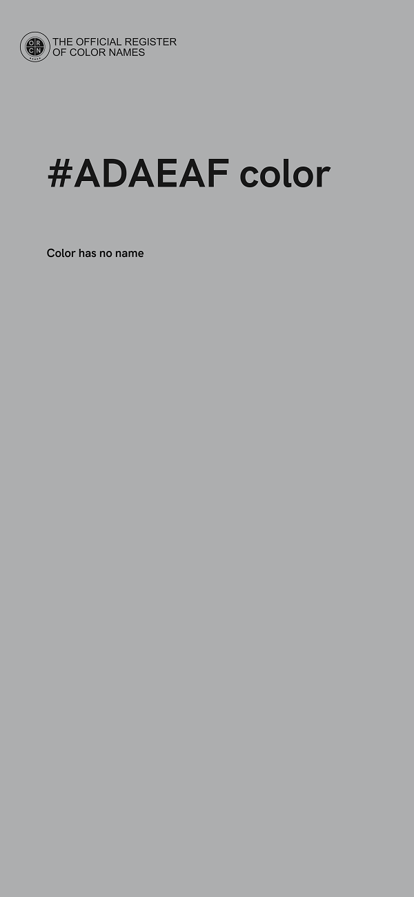 #ADAEAF color image