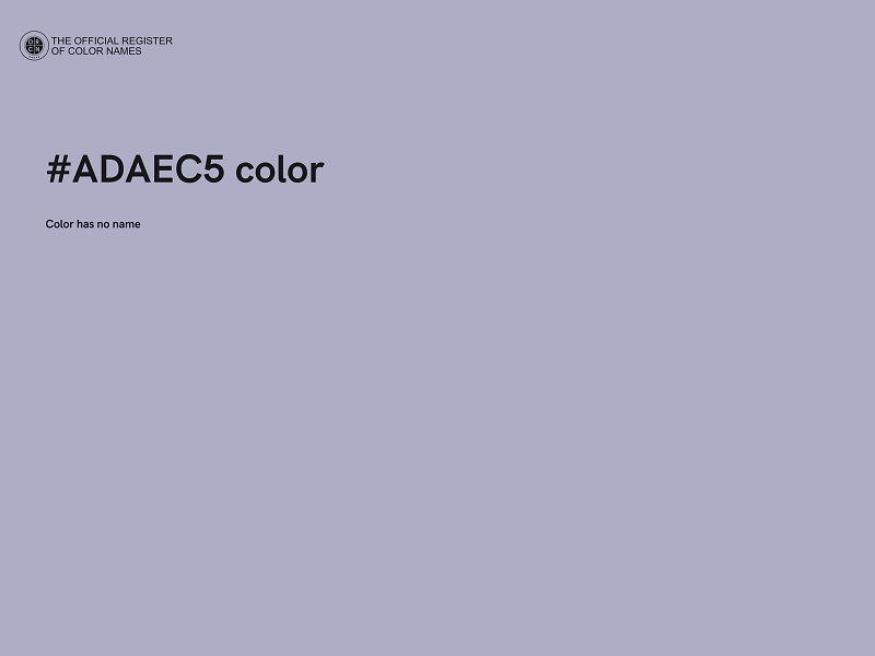 #ADAEC5 color image