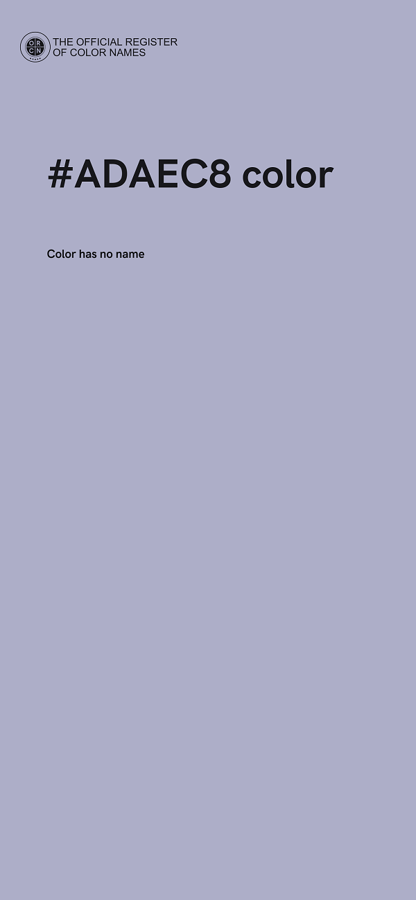 #ADAEC8 color image