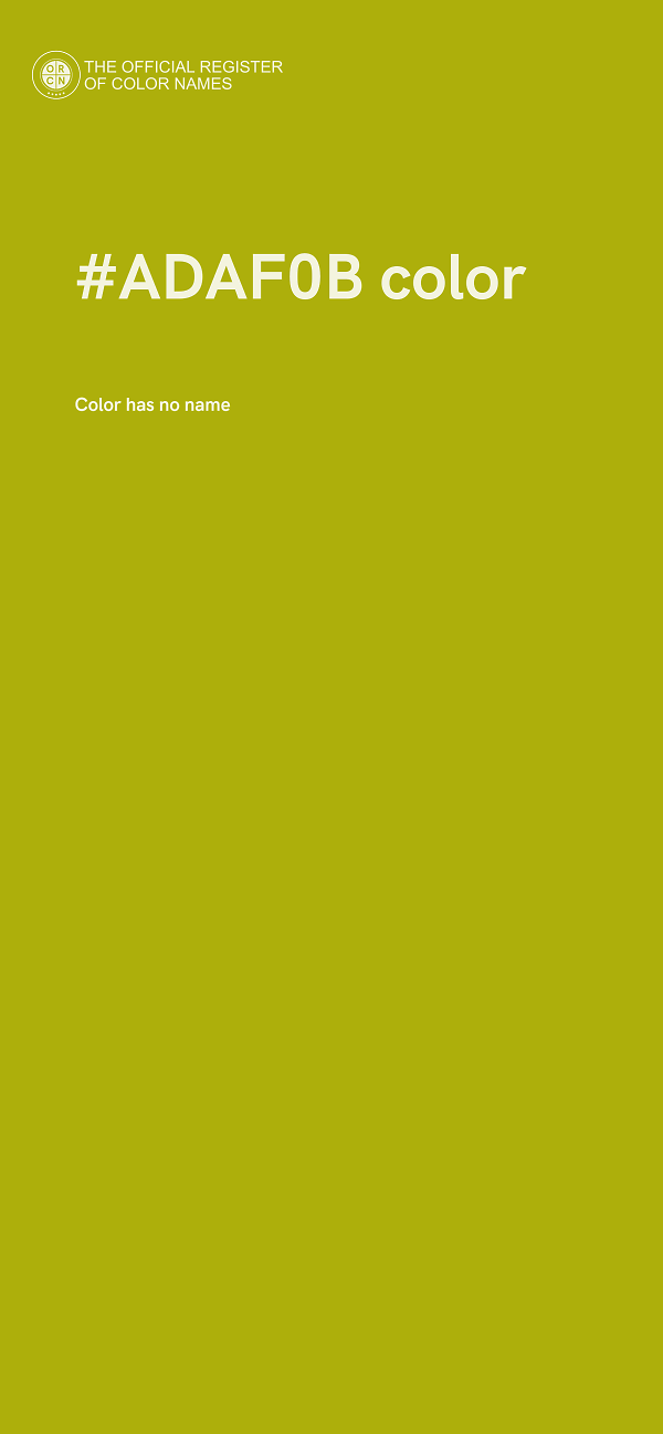 #ADAF0B color image