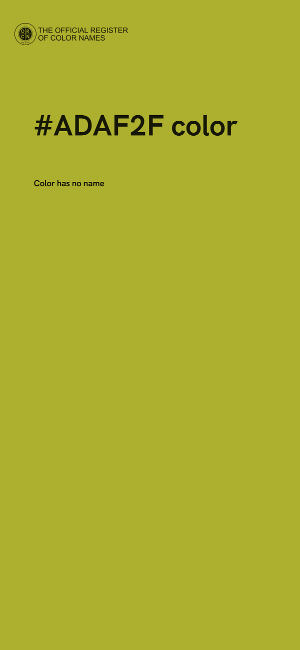 #ADAF2F color image